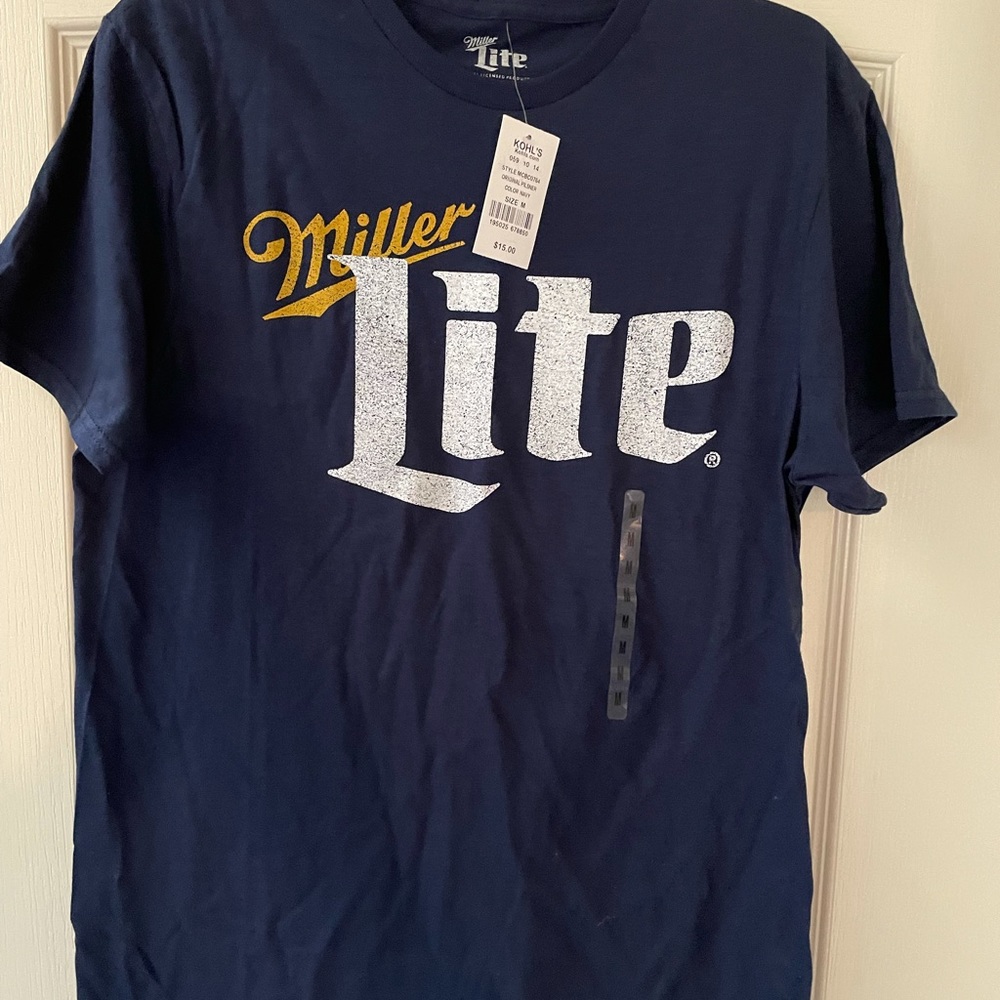Navy blue Miller Lite T-shirt
